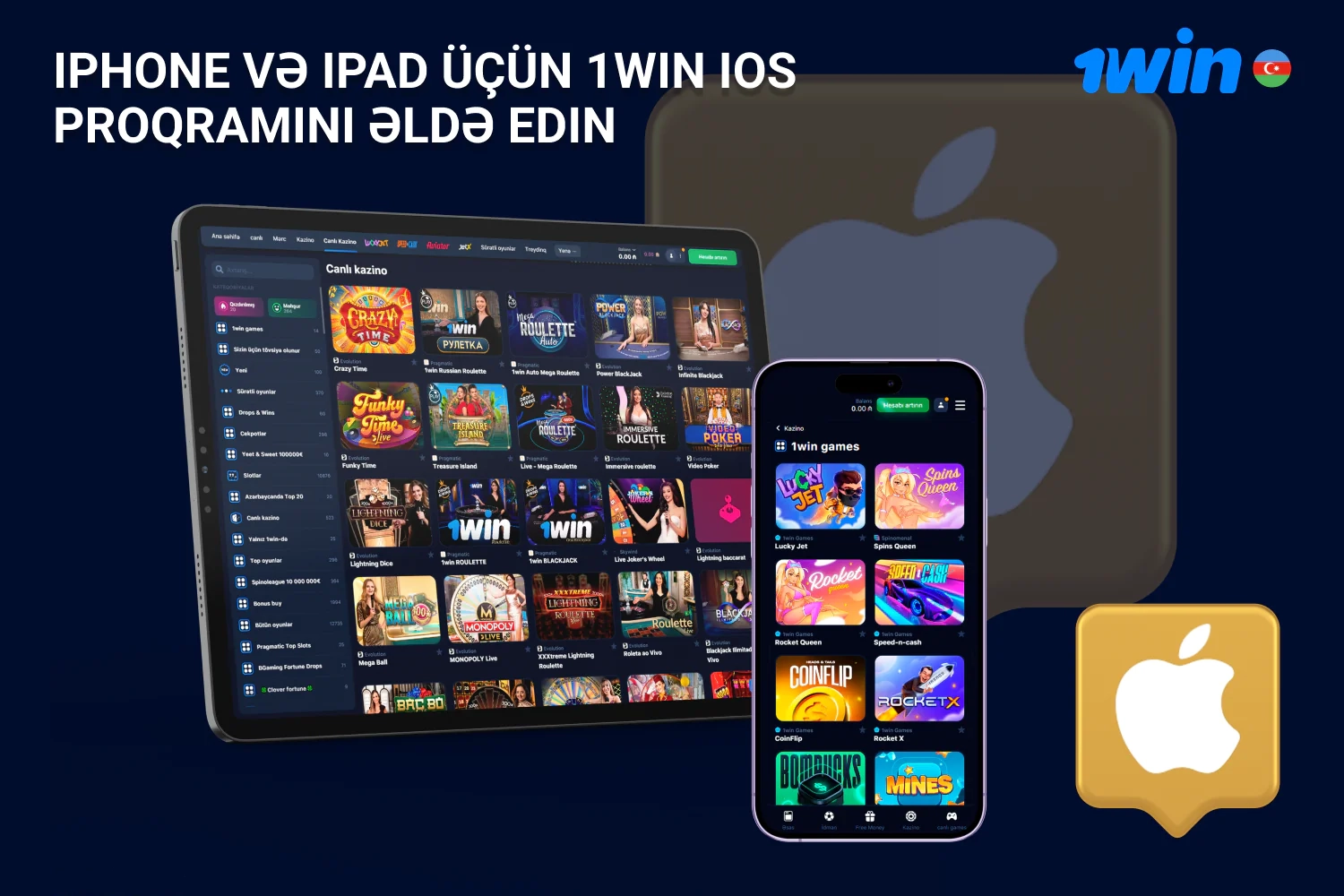 iPhone və iPad üçün 1win iOS Proqramını əldə edin